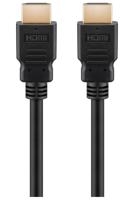 HDMI kabel - 1.4 - High Speed - Geschikt voor 4K Ultra HD 2160p en 3D-weergave - Beschikt over Ethernet - 0.5 meter - Korte HDMI kabel - Zwart - thumbnail