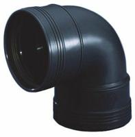 PP bocht 90 graden manchet - 50 mm - thumbnail