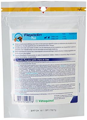 Flexadin Plus voor kleine hond en kat (tot 10 kg) 30 tabletten