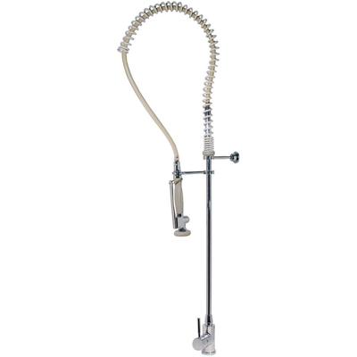 Keukenkraan Tres Top | Opbouw | 360° Draaibaar | Uitrekbare sproeier | Mengkraan | 1-hendel | Rond | Wit glans