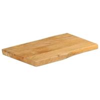 Tafelblad met natuurlijke rand 50x40x2,5 cm massief mangohout - thumbnail