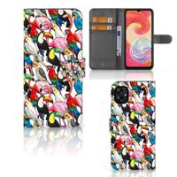 Samsung Galaxy A04e | Telefoonhoesje | Met pasjeshouder | Birds - thumbnail