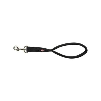 Trixie riem premium korthouder voor hond zwart 37x2,5 cm
