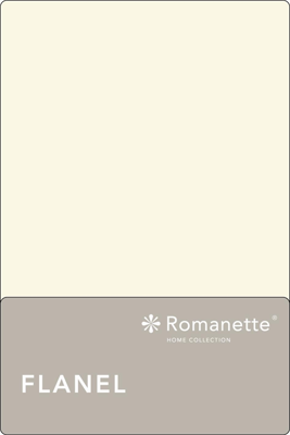 Romanette Romanette flanel laken ivoor 200x260