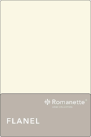 Romanette Romanette flanel laken ivoor 200x260 - thumbnail