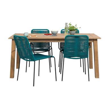 Le Sud tuinset Metz Nancy - turquoise/antraciet - 5-delig