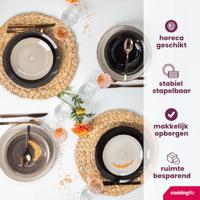 Cookinglife Dinerborden Delice Grijs ø 26,5 cm - 6 stuks - thumbnail