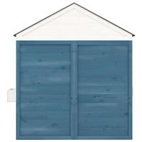 Speelhuis met afsluitbare deur en bloempotten massief vurenhout - thumbnail