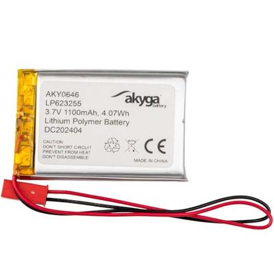 Akyga LP623255 Accupack Batterijgrootte: Speciaal LiPo 3.7 V 1100 mAh
