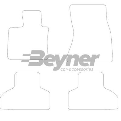 Velours Automatten passend voor BMW X5 F15 2014- 4-delig HL1048064