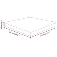 Tafelblad vierkant 50x50x4cm behandeld eiken donkerbruin - thumbnail