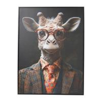 Poster met lijst giraffe - 45x60 cm - thumbnail