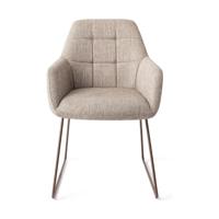 Jesper Home Eetkamerstoel 'Noto' Slide Rose Gold, kleur Biscuit Beach - thumbnail