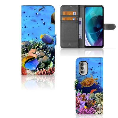 Motorola Moto G51 5G | Telefoonhoesje | Met pasjeshouder | Vissen