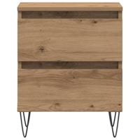 Nachtkastje 2 pcs artisanaal eikenkleurig 40 x 35 x 50 cm - thumbnail