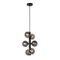 Lucide TYCHO - Hanglamp - Ø 25,5 cm - 6xG9 - Zwart - thumbnail