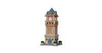 Lemax municipal clock tower verlicht kersthuisje Caddington Village 2010 - thumbnail