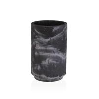 Tandenborstelhouder Versa Zwart Hars 6,9 x 10,2 x 6,9 cm - thumbnail