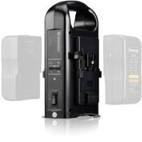 BRESSER BR-RL2KS Lader voor 2 V-Lock Accu - thumbnail