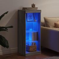 Dressoir met LED-verlichting 41x37x100 cm grijs sonoma eiken - thumbnail