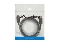 Kabel DisplayPort Lanberg CA-DPDP-10CC-0030-BK Zwart 3 m - thumbnail