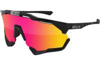 Scicon - Fietsbril - Aeroshade - Zwart Gloss - Multimirror Lens Rood - thumbnail