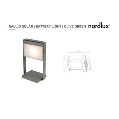 Nordlux Design tafellampSaulio groen oplaadbaar - 2418035023