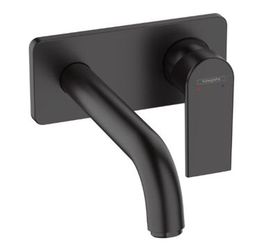 Wastafelmengkraan Eengreeps Inbouw HansGrohe Vernis Shape Voor Wandmontage Voorsprong 20.7 cm Mat Zwart Wastafelmengkraan Eengreeps Inbouw HansGrohe Vernis Shape Voor Wandmontage Voorsprong 20.7 cm Mat Zwart