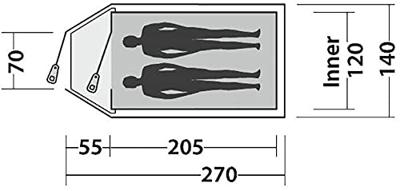 Easy Camp Quasar 200 Rustic Green tent Easy Camp Quasar 200 Rustic Green tent