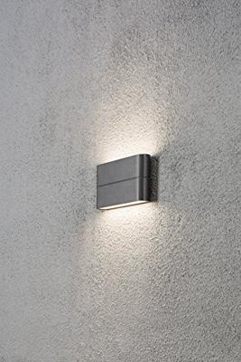 KonstSmide Vlakke up en downlighterChieri 17cm antraciet - 7973-370 - thumbnail