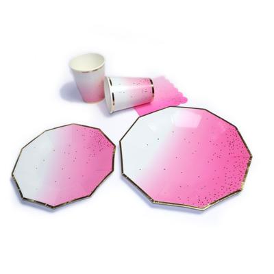 Tafeldecoratie set Roze-Goud