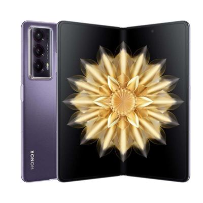 Honor Magic V2 5G mobiele telefoon, sim-vrij, opvouwbare smartphone, 16+512GB, 6.43''+7.92'' opvouwbaar OLED-scherm, 5000mAh batterij voor de hele dag, dual SIM, Android 13, paars