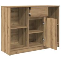 Dressoir lade 101x35x76 cm spaanplaat artisanaal eikenkleurig - thumbnail