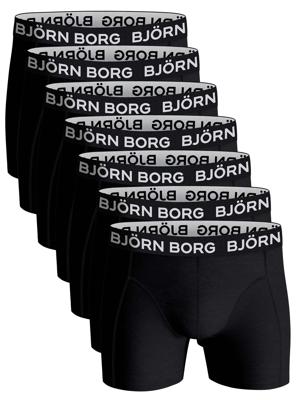 7-pack heren boxershort - Zwarte heren onderbroeken katoen - onderbroeken