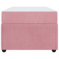 Bedframe met matras Roze 90 x 200 cm Stof - thumbnail