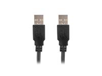 Lanberg CA-USBA-20CU-0010-BK USB-kabel 1m 2.0 USB A Zwart - thumbnail