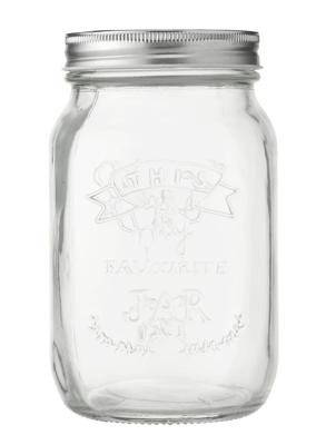 HEMA Glazen pot 1L (transparant)