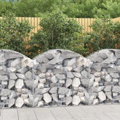 VidaXL Schanskorf gewelfd 100x50x80/100 cm gegalvaniseerd ijzer VidaXL Schanskorf gewelfd 100x50x80/100 cm gegalvaniseerd ijzer