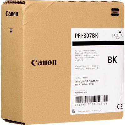 Canon PFI-307BK Origineel Zwart Canon PFI-307BK Origineel Zwart