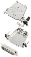 encitech DTZF25-DMP-W-K 6355-8045-03 D-sub male connectorset 180 ° Aantal polen: 25 Soldeerkelk 1 stuk(s) - thumbnail