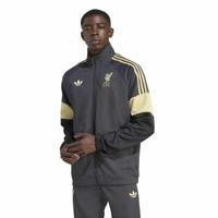 adidas Liverpool Lifestyler Trainingsjack Donkergrijs Goud Zwart - thumbnail