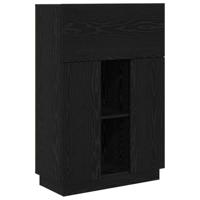 Bureau Zwart Eiken 71,5 x 31,5 x 106,5 cm Bewerkt hout - thumbnail