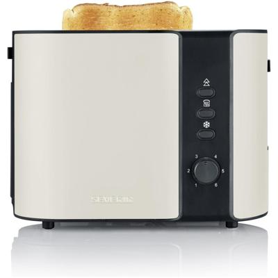 Severin 9576 Broodrooster Controlelampje, Met geïntegreerde broodopzet Beige, Zwart