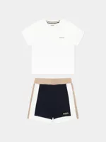 Hugo Boss Logo Set Baby Wit - Maat 3-6 Maanden - Kleur: DonkerblauwWitBruin | Soccerfanshop - thumbnail