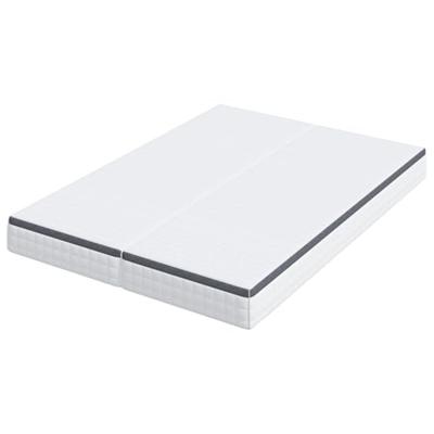 Matrassen 2 pcs Wit, Grijs 70 x 190 cm Gebreide stof