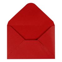 Creativ Company Enveloppen, afmeting envelop 11,5x16 cm, 110 gr, rood, 10 stuk/ 1 doos - thumbnail