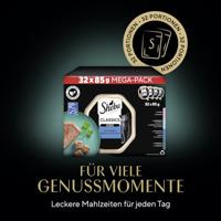 SHEBA Bakje Pate White Fish/Fish/Salmon/Tuna - nat kattenvoer - 32x85 g - thumbnail