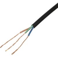 TRU COMPONENTS TC-13475128 Rubberkabel H05RN-F 3 G 0.75 mm² Zwart per meter - thumbnail
