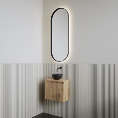 Fonteinset | BWS Leto | Walnut | Waskom Mat Zwart Fonteinset | BWS Leto | Walnut | Waskom Mat Zwart