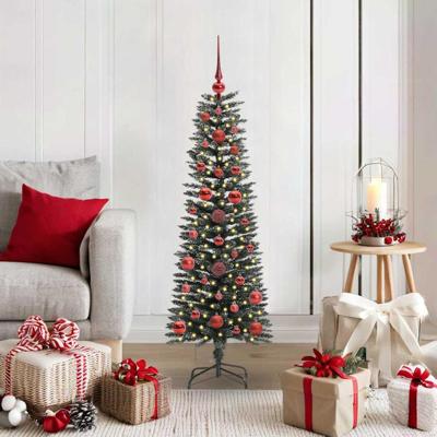 VidaXL Kunstkerstboom met 150 led groen 120 cm pvc en plastic en staal